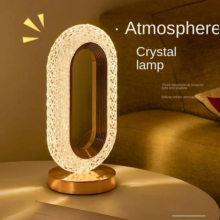 Touch Control LED Crystal Table Lamp