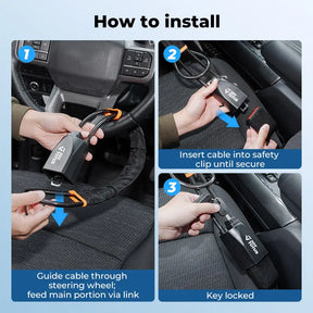 Anti-Theft  Steering Wheel Lock Seat Belt