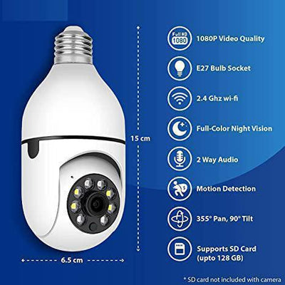 360° WiFi Bulb Camera