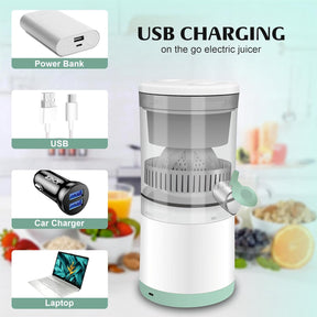 Rechargeable Citrus Juicer 45W : Portable, Type-C Charging