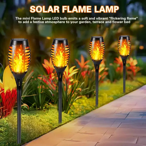 Solar Fire Light with flame effect