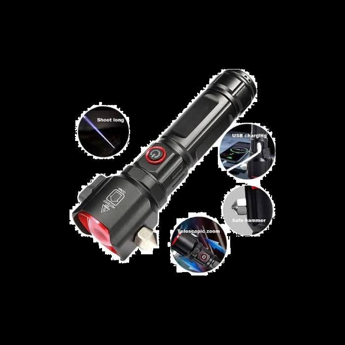 Flashlight With Hammer And Cutter RL-2210