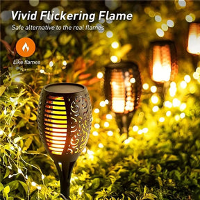 Solar Fire Light with flame effect