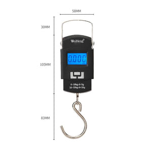 Universal Handheld Scale 55kg USB Charging Luggage Scale with Fishhook