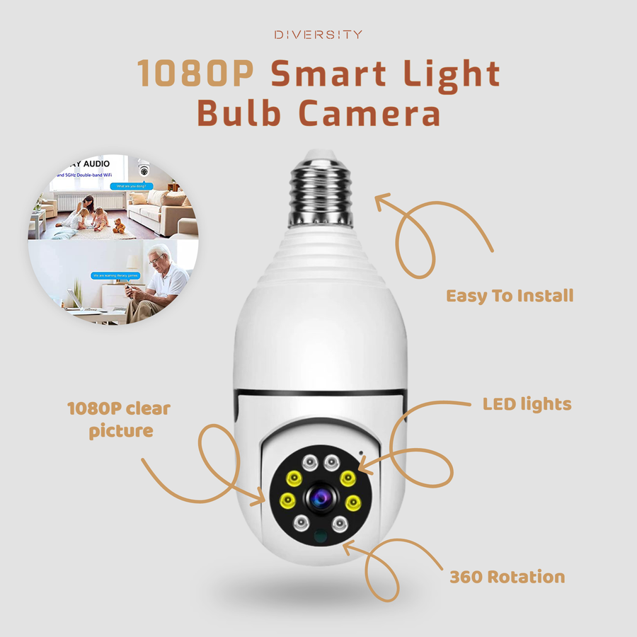 360° WiFi Bulb Camera