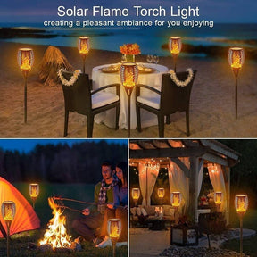 Solar Fire Light with flame effect