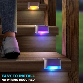 Solar Deck Lights Outdoor (Pack of 2)