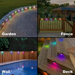 Solar Deck Lights Outdoor (Pack of 2)