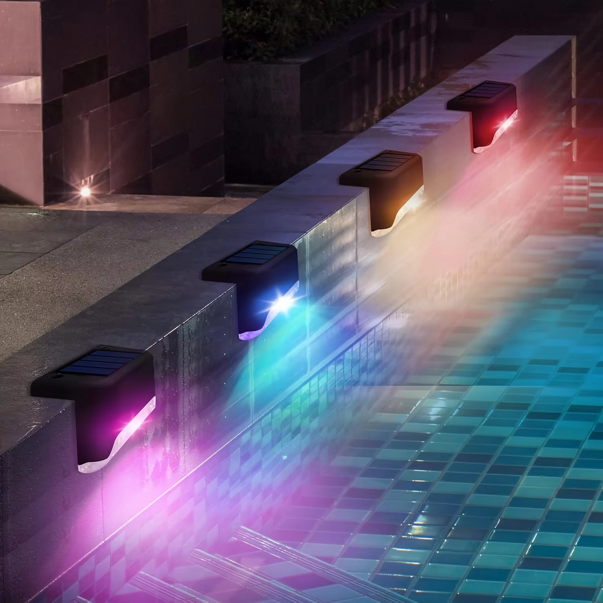 Wireless Solar Deck Lights Outdoor (Pack of 2)