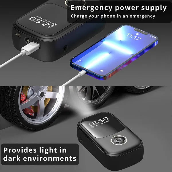 Mini Wireless Portable Car Air Compressor