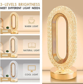 Touch Control LED Crystal Table Lamp