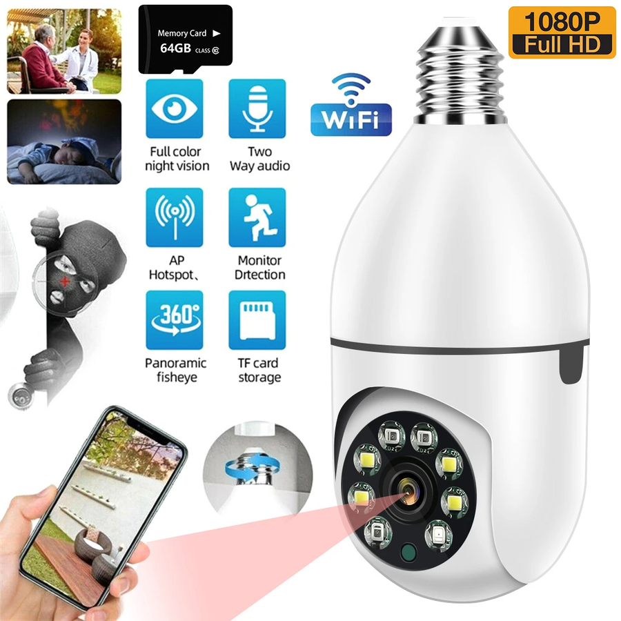 360° WiFi Bulb Camera